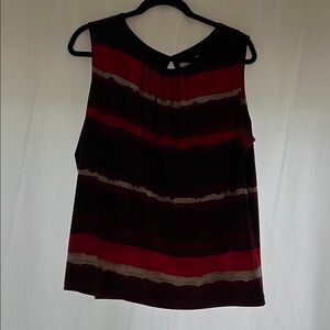 Calvin Klein Black and Red Blouse